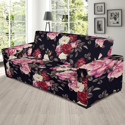 Rose Pattern Sofa Slipcover-JORJUNE.COM