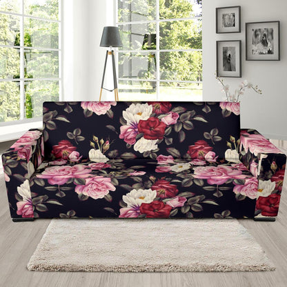 Rose Pattern Sofa Slipcover-JORJUNE.COM