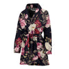 Rose Pattern Women Bath Robe