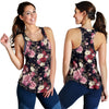 Rose Pattern Women Racerback Tank Top