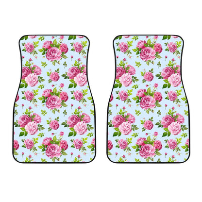 Rose Pink Pattern Print Design RO08 Car Floor Mats-JORJUNE.COM