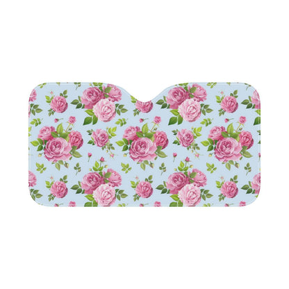 Rose Pink Pattern Print Design RO08 Car Sun Shade-JorJune