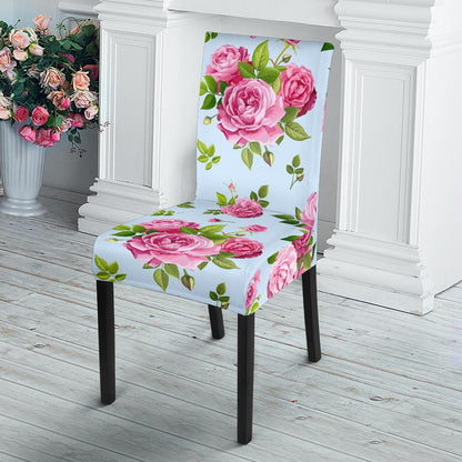 Rose Pink Pattern Print Design RO08 Dining Chair Slipcover-JORJUNE.COM