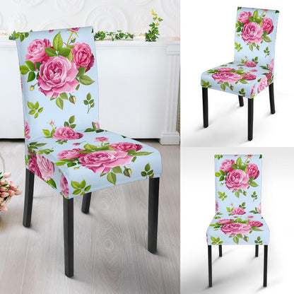 Rose Pink Pattern Print Design RO08 Dining Chair Slipcover-JORJUNE.COM