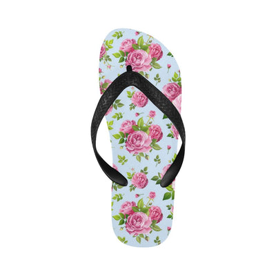 Rose Pink Pattern Print Design RO08 Flip Flops-JorJune