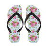 Rose Pink Pattern Print Design RO08 Flip Flops-JorJune