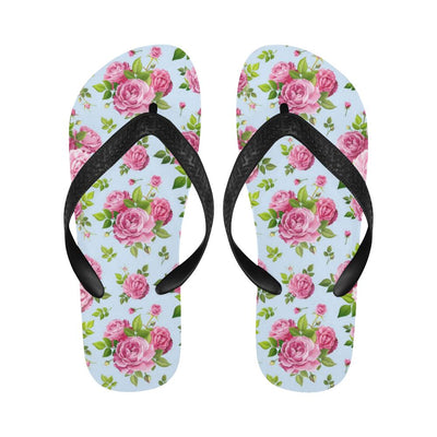 Rose Pink Pattern Print Design RO08 Flip Flops-JorJune