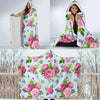 Rose Pink Pattern Print Design RO08 Hooded Blanket-JORJUNE.COM