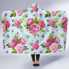 Rose Pink Pattern Print Design RO08 Hooded Blanket-JORJUNE.COM