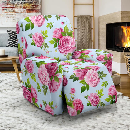 Rose Pink Pattern Print Design RO08 Recliner Slipcover-JORJUNE.COM