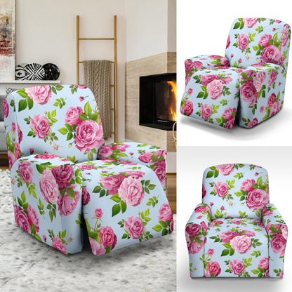 Rose Pink Pattern Print Design RO08 Recliner Slipcover-JORJUNE.COM