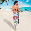 Rose Pink Pattern Print Design RO08 Sarong Pareo Wrap-JORJUNE.COM