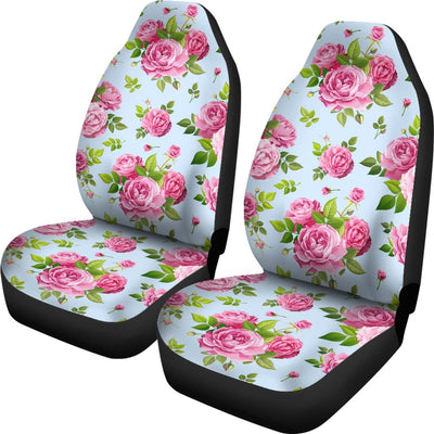 Rose Pink Pattern Print Design RO08 Universal Fit Car Seat Covers-JorJune