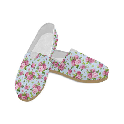 Rose Pink Pattern Print Design RO08 Women Casual Shoes-JorJune.com