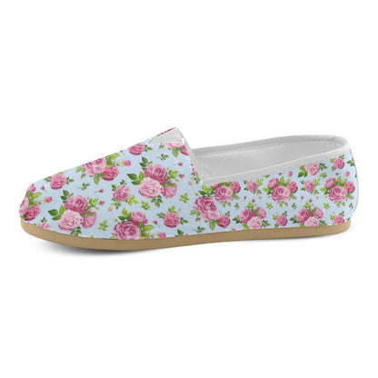 Rose Pink Pattern Print Design RO08 Women Casual Shoes-JorJune.com