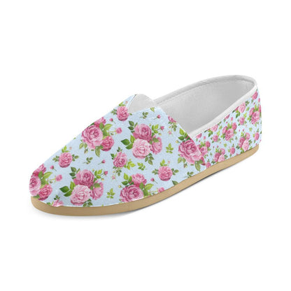 Rose Pink Pattern Print Design RO08 Women Casual Shoes-JorJune.com