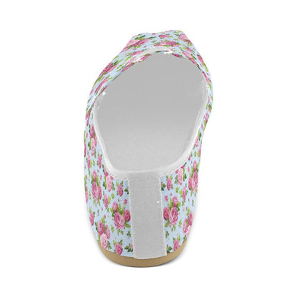 Rose Pink Pattern Print Design RO08 Women Casual Shoes-JorJune.com