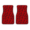 Rose Red Pattern Print Design RO04 Car Floor Mats-JORJUNE.COM