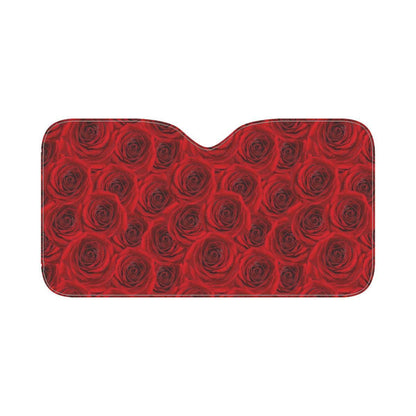 Rose Red Pattern Print Design RO04 Car Sun Shade-JorJune