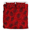 Rose Red Pattern Print Design RO04 Duvet Cover Bedding Set-JORJUNE.COM