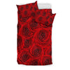 Rose Red Pattern Print Design RO04 Duvet Cover Bedding Set-JORJUNE.COM