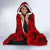 Rose Red Pattern Print Design RO04 Hooded Blanket-JORJUNE.COM