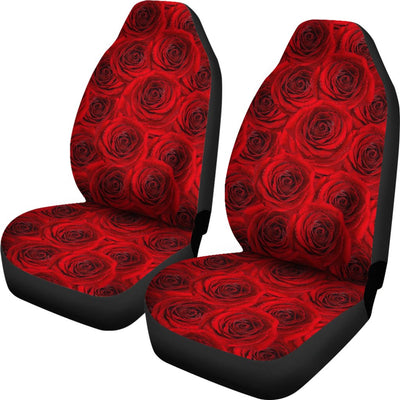 Rose Red Pattern Print Design RO04 Universal Fit Car Seat Covers-JorJune