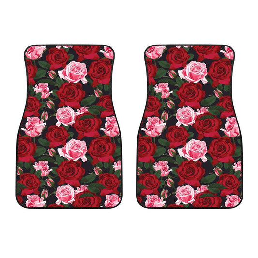 Rose Red Pink Pattern Print Design RO01 Car Floor Mats-JORJUNE.COM