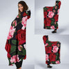 Rose Red Pink Pattern Print Design RO01 Hooded Blanket-JORJUNE.COM