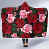 Rose Red Pink Pattern Print Design RO01 Hooded Blanket-JORJUNE.COM