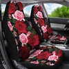 Rose Red Pink Pattern Print Design RO01 Universal Fit Car Seat Covers-JorJune