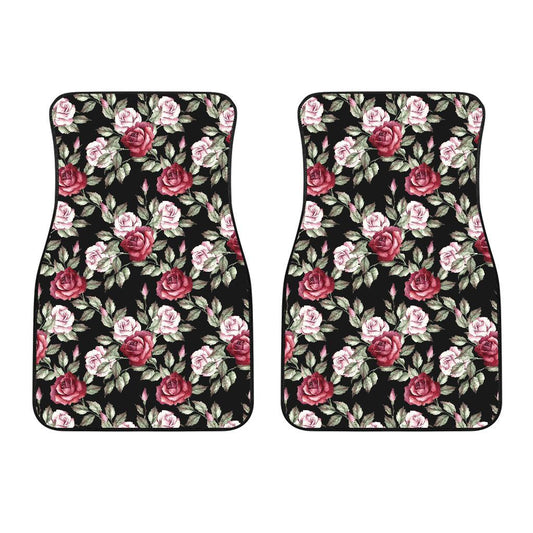 Rose Red Pink Pattern Print Design RO03 Car Floor Mats-JORJUNE.COM