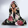 Rose Red Pink Pattern Print Design RO03 Hooded Blanket-JORJUNE.COM