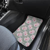 Rose White Pattern Print Design RO012 Car Floor Mats-JORJUNE.COM