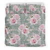 Rose White Pattern Print Design RO012 Duvet Cover Bedding Set-JORJUNE.COM