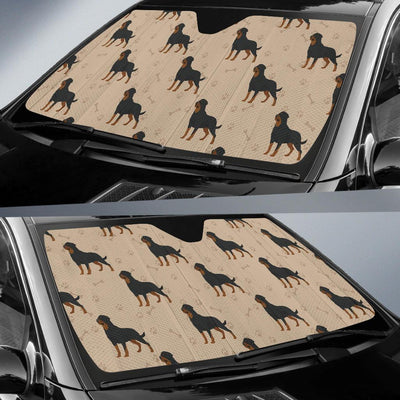 Rottweiler Pattern Print Design A01 Car Sun Shades-JORJUNE.COM