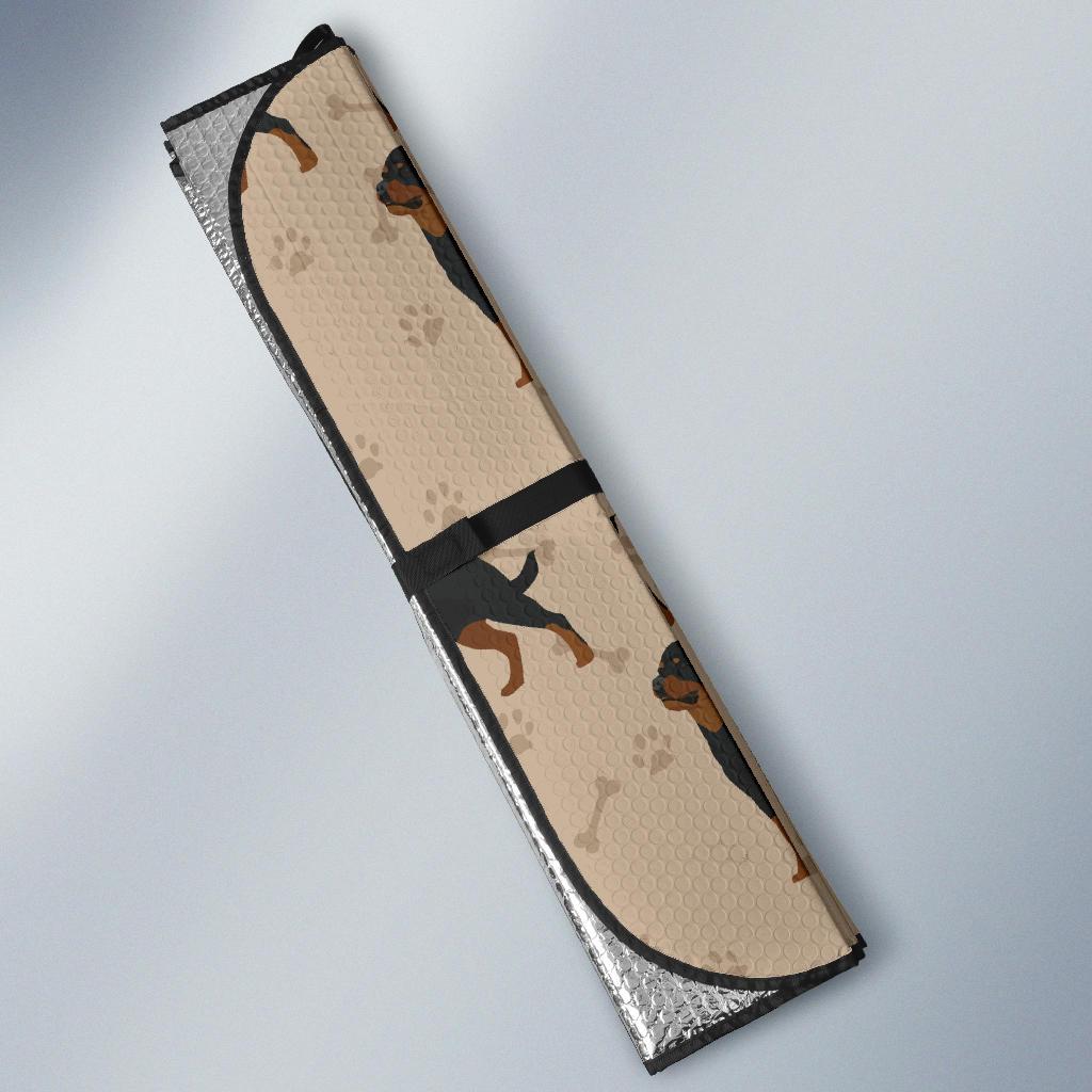 Rottweiler Pattern Print Design A01 Car Sun Shades-JORJUNE.COM