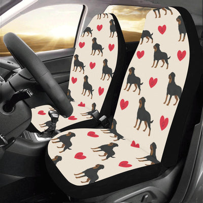 Rottweiler Pattern Print Design A02 Car Seat Covers (Set of 2)-JORJUNE.COM