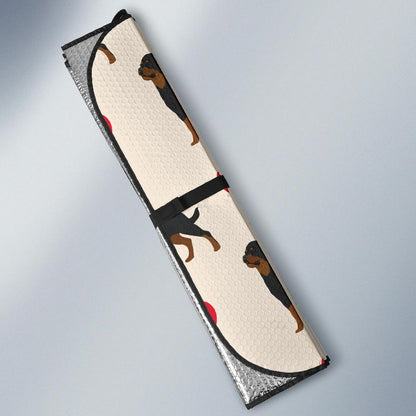 Rottweiler Pattern Print Design A02 Car Sun Shades-JORJUNE.COM