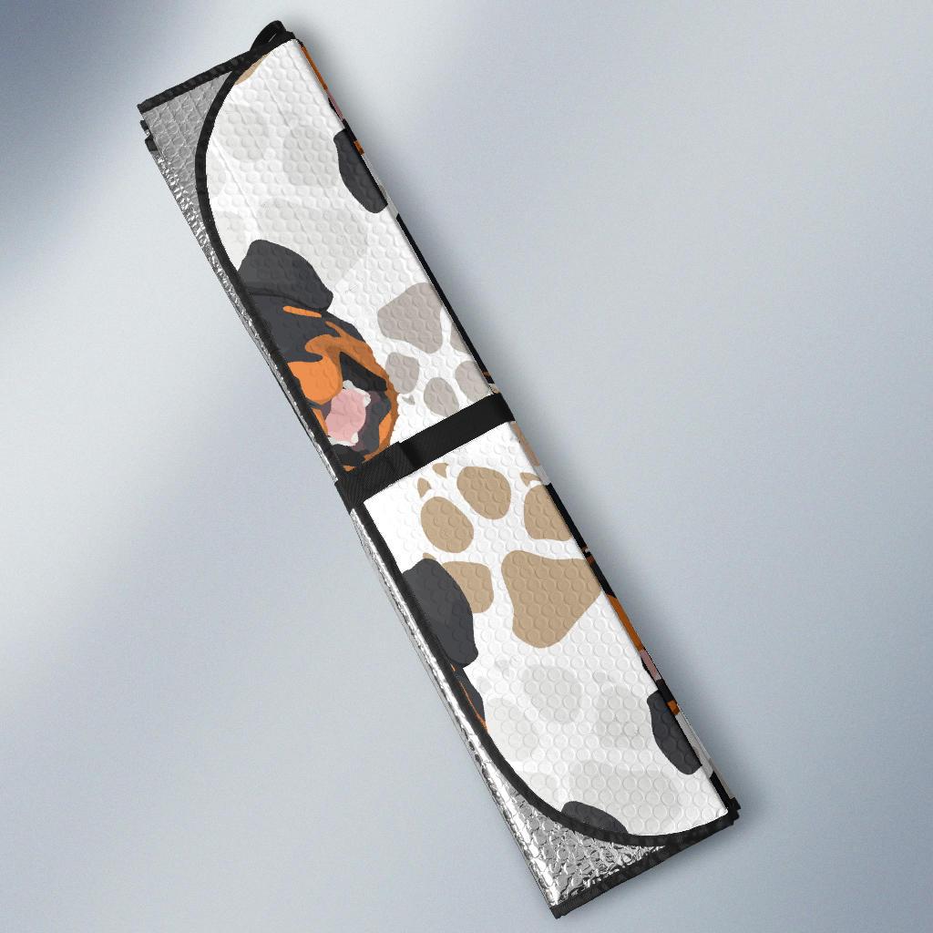 Rottweiler Pattern Print Design A03 Car Sun Shades-JORJUNE.COM