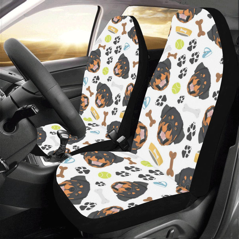 Rottweiler Pattern Print Design A04 Car Seat Covers (Set of 2)-JORJUNE.COM