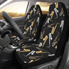 Saxophone Pattern Print Design 01 Car Seat Covers (Set of 2)-JORJUNE.COM