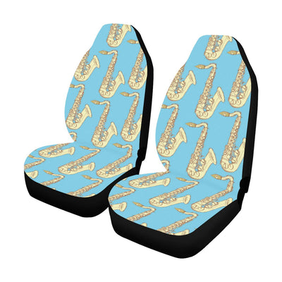 Saxophone Pattern Print Design 03 Car Seat Covers (Set of 2)-JORJUNE.COM