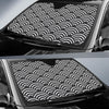 Scales Black White Pattern Print Design 03 Car Sun Shades-JORJUNE.COM