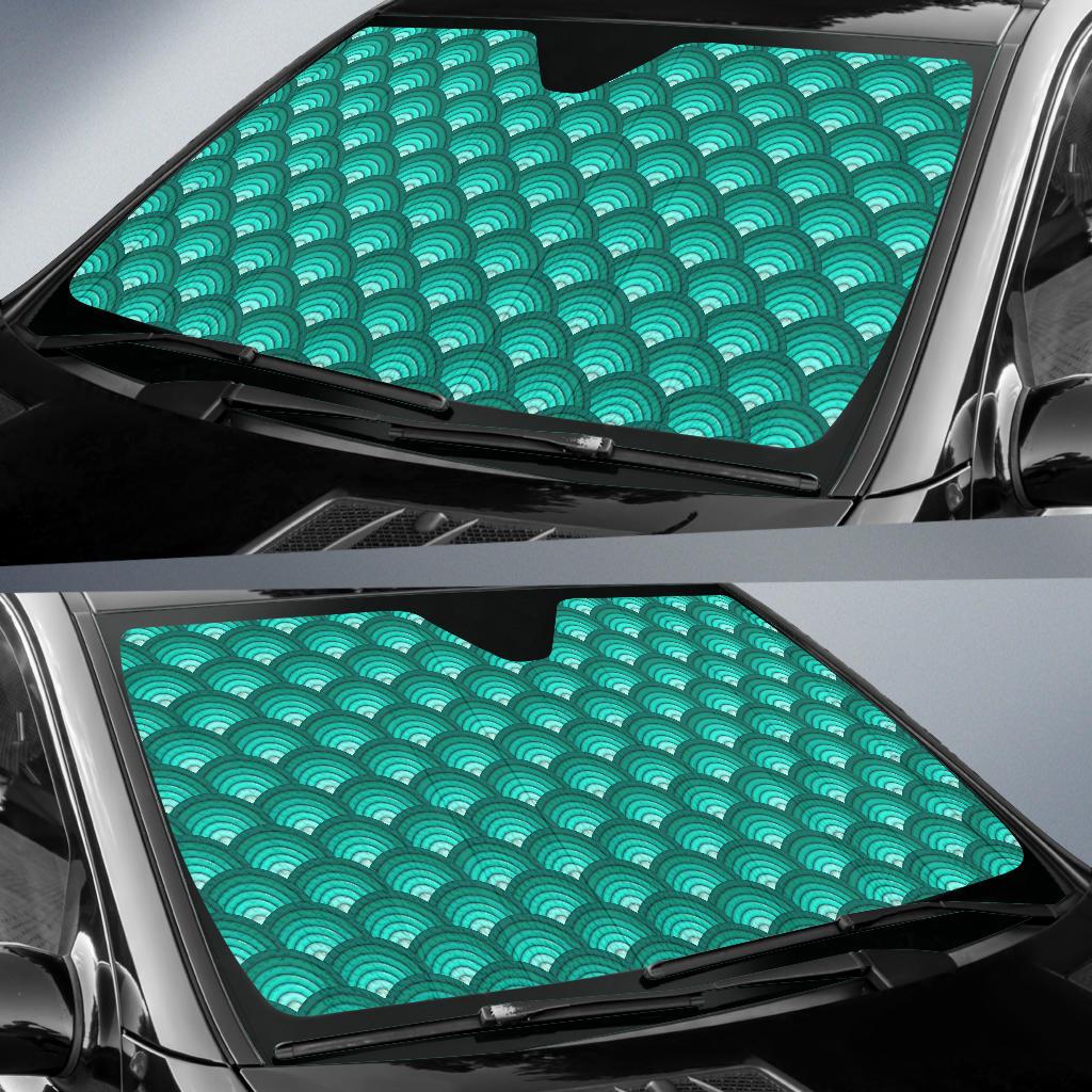 Scales Pattern Print Design 01 Car Sun Shades-JORJUNE.COM