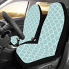 Scales Teal Pattern Print Design 02 Car Seat Covers (Set of 2)-JORJUNE.COM