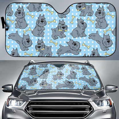 Schnauzers Pattern Print Design A02 Car Sun Shades-JORJUNE.COM