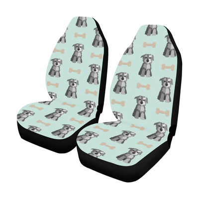 Schnauzers Pattern Print Design A03 Car Seat Covers (Set of 2)-JORJUNE.COM