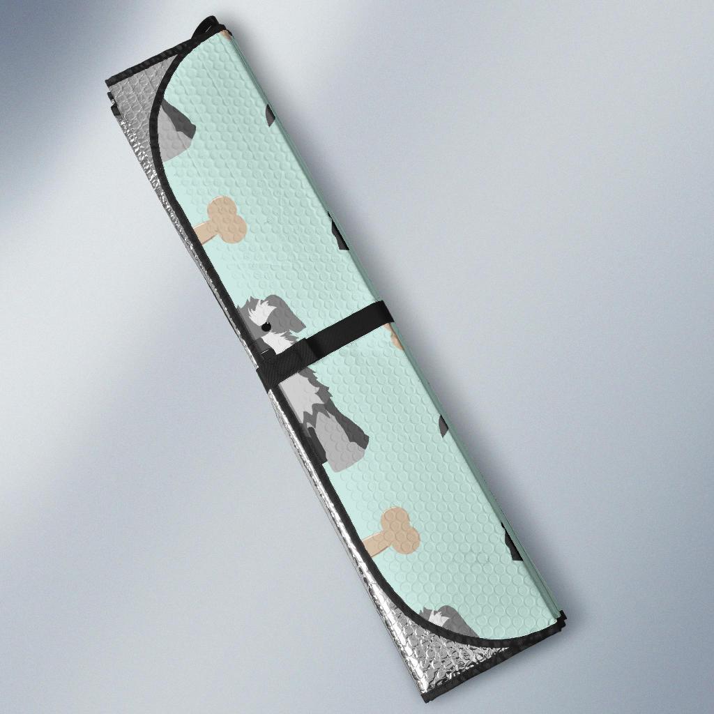 Schnauzers Pattern Print Design A03 Car Sun Shades-JORJUNE.COM