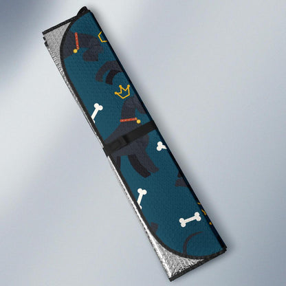 Schnauzers Pattern Print Design A04 Car Sun Shades-JORJUNE.COM